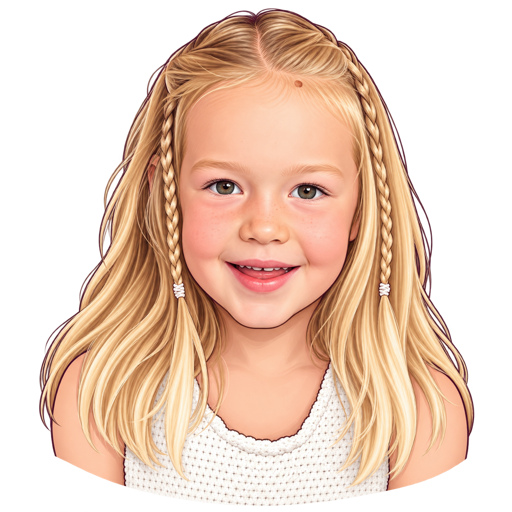 An illustrated portrait of Mia, the inspiration for Mia’s Place